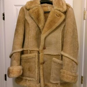 Mens Genuine Shearling Coat